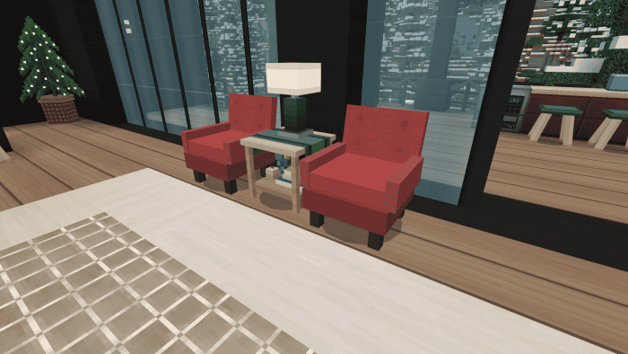 Интерьер гостиной с креслами