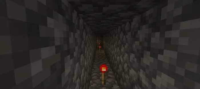 The corridor in the cave