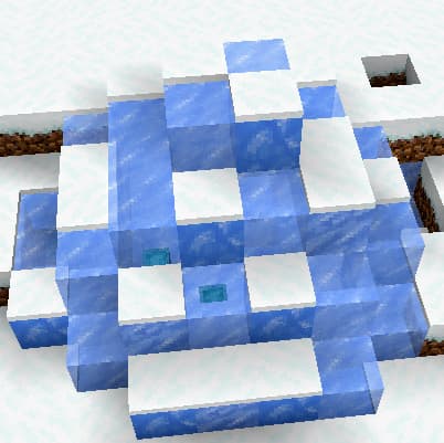 Гнездо кубиков льда