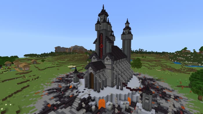 Замок с башнями
