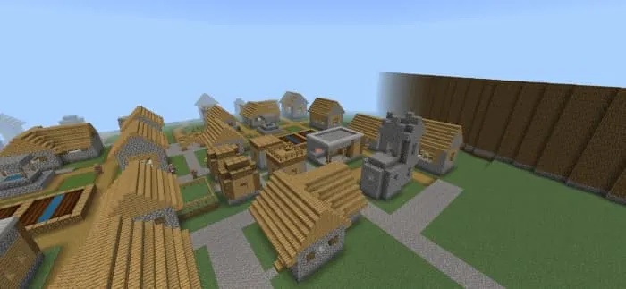 A village near the wall