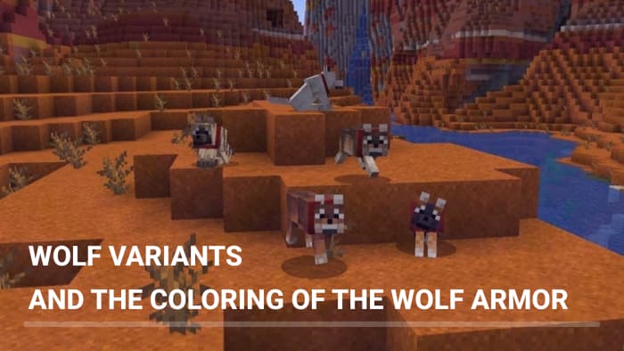 Wolves in Minecraft will get variations. Already in the game 🐺