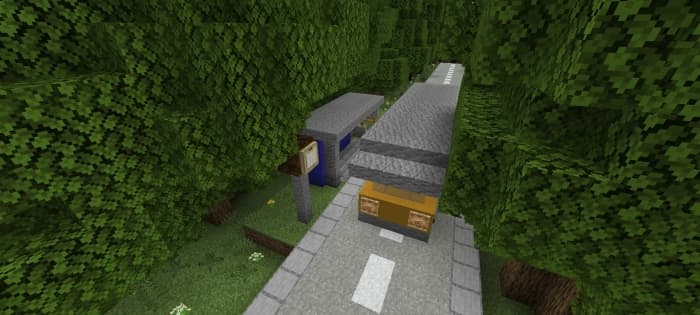 Автобусная остановка в деревне