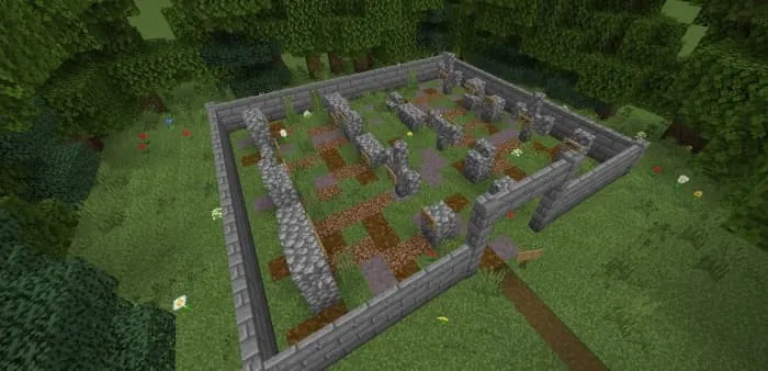 The village cemetery