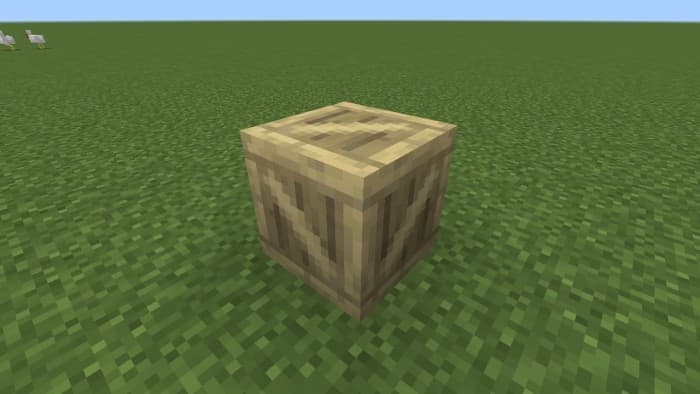 Блок: Деревянный березовый ящик