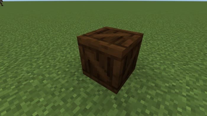 Блок: Деревянный ящик из темного дуба