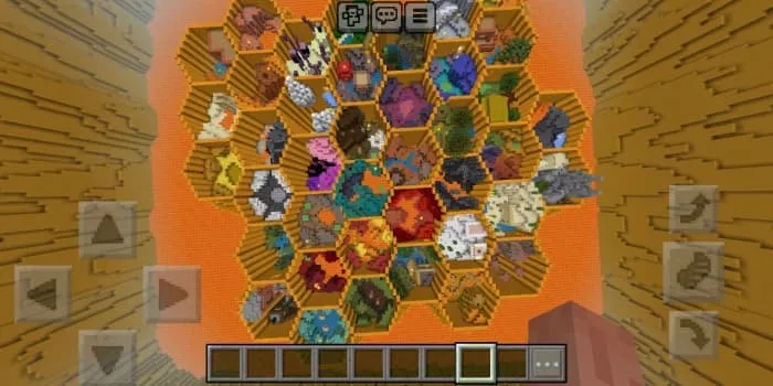 View of the levels from above