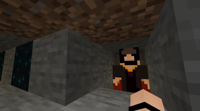 Неигровой персонаж в пещере