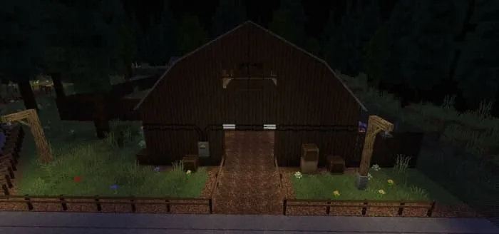 Barn on the map
