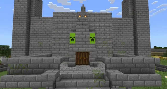 The entrance to the castle