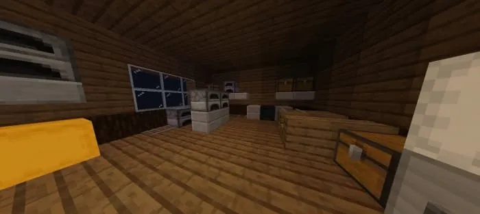 A pantry in the house