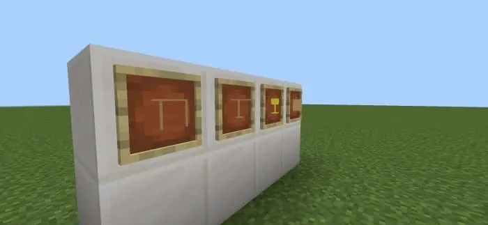 Furniture items in frames