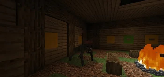 The sight of the behemoth by the fire