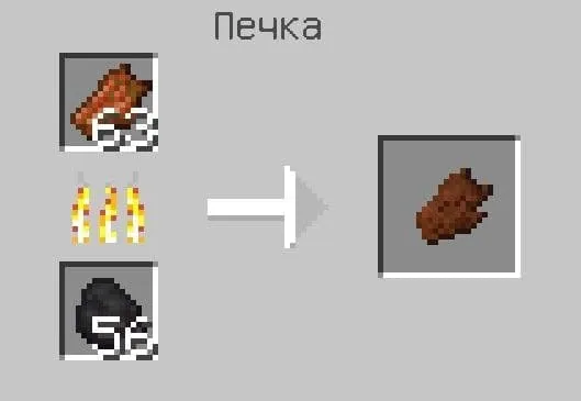 Zombie flesh in the furnace