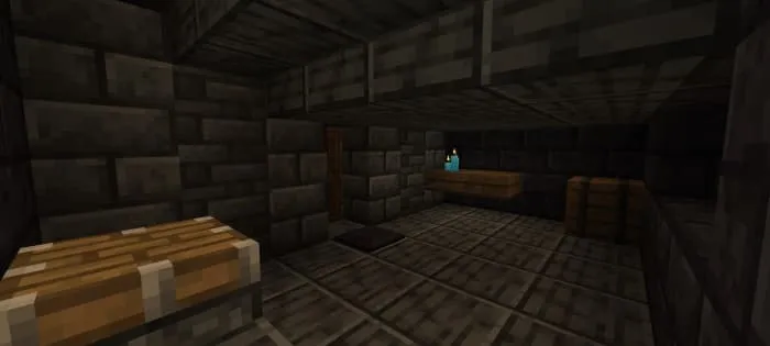 A room of gloomy stone