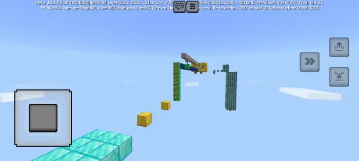 Parkour on blocks in the air