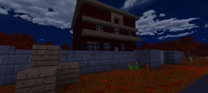 A view of the creepy house