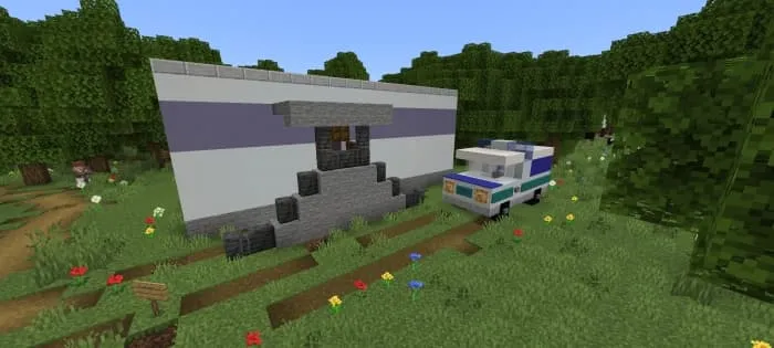 The building and the company car