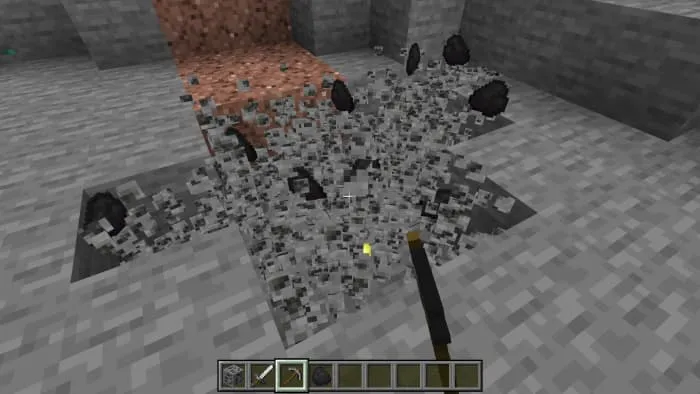 Пример работы аддона с рудами