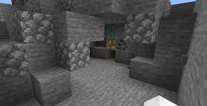 A cave with a button search