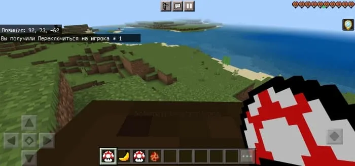 The player is sitting on a clone