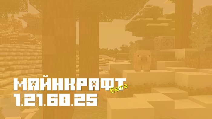 Майнкрафт ПЕ 1.21.60.25 [Бета версия]