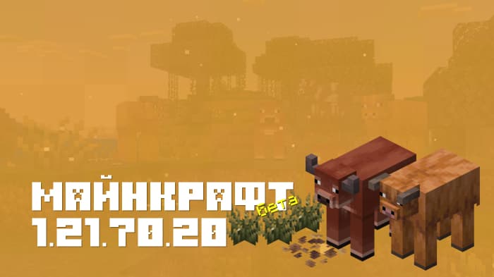 Майнкрафт ПЕ 1.21.70.20 [Бета версия]