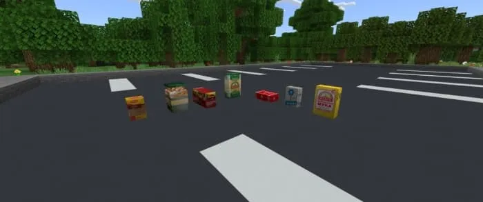 All the food in the creation inventory