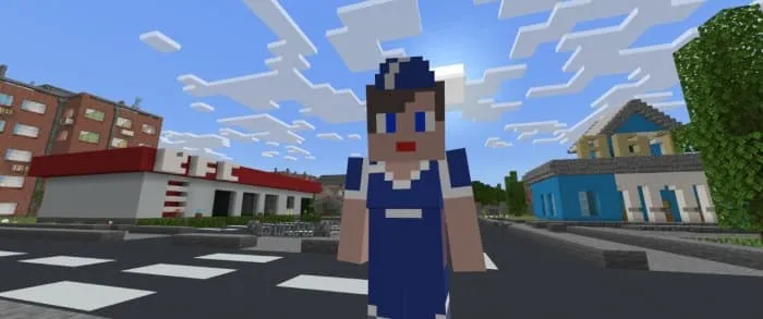 A saleswoman in the world