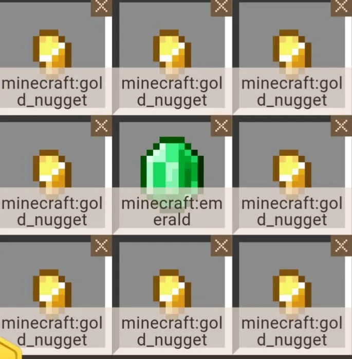 The recipe for creating an orange emerald