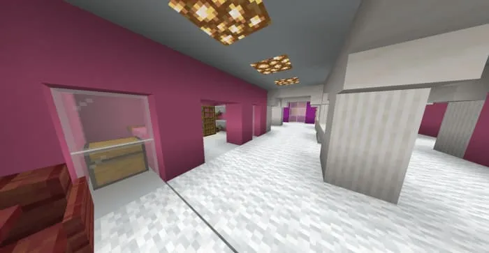 Pink store interior
