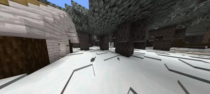 A location with a winter forest