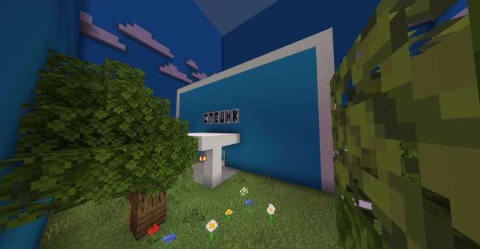 The store from blue blocks