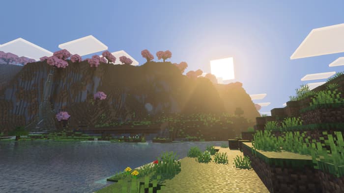 Vibrant Visuals enabled in Minecraft