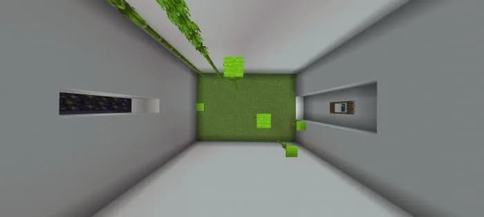 Top view of the parkour arena