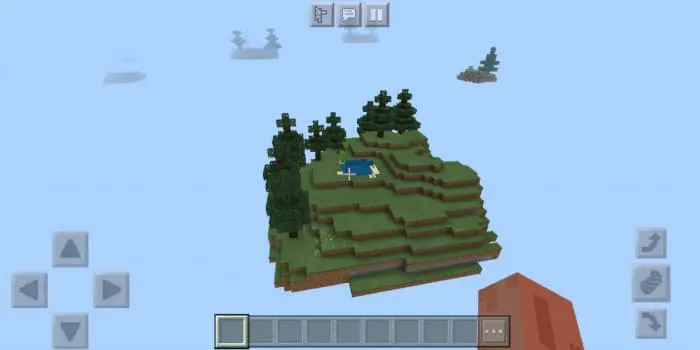 Forest island in the sky