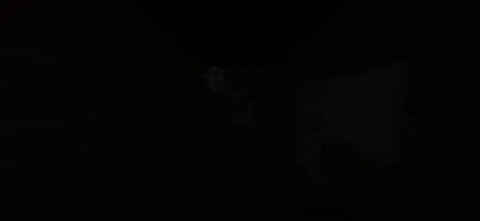 Pitch-black area with no lighting