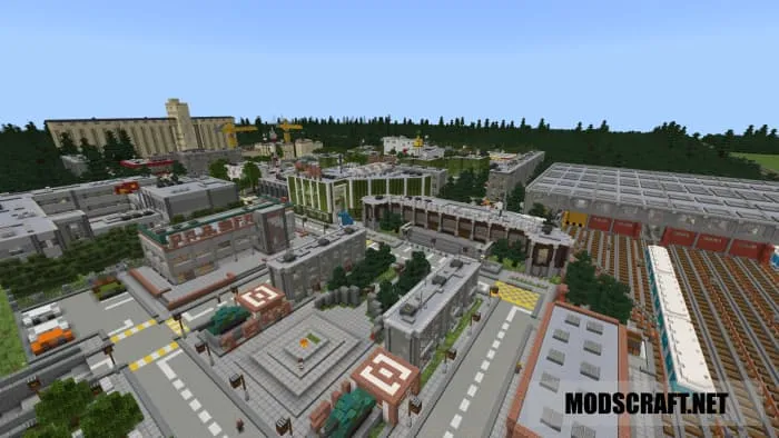 City streets of Oktyabrsk