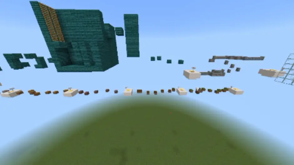 Screenshot of parkour levels