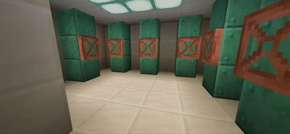 Rusty blocks with hatches