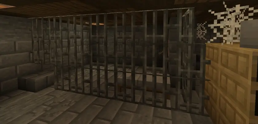 Cage inside the house