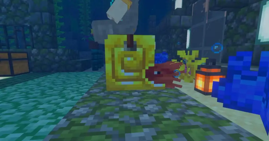 Nautilus wearing golden armor