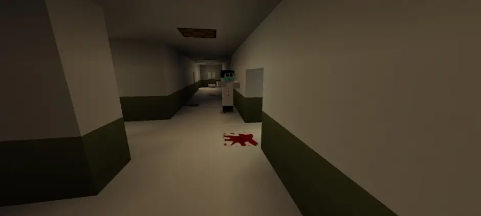 Creepy doctor in the hallway