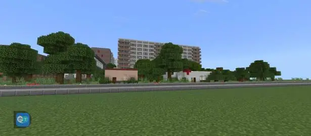 View of the high-rise building