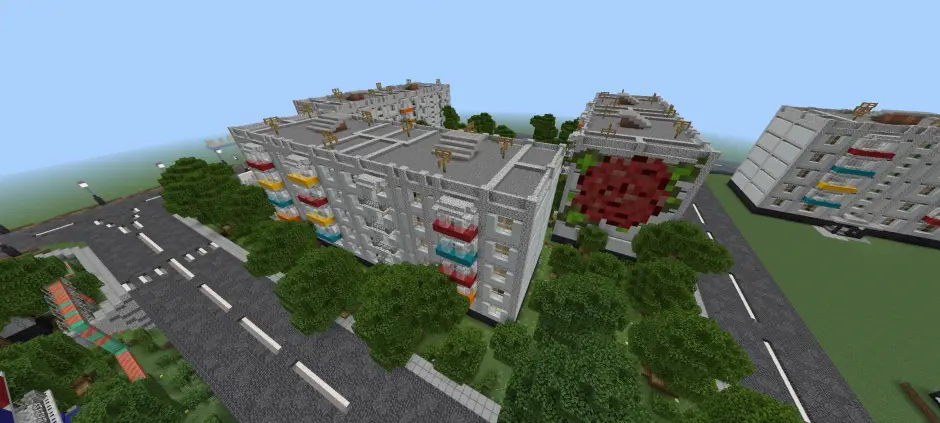 View of city infrastructure