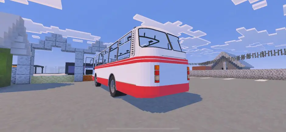 Rear view of LAZ-695 bus