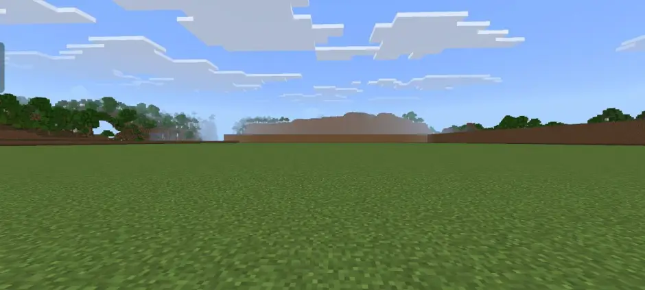 Screenshot of the flat map in a regular world