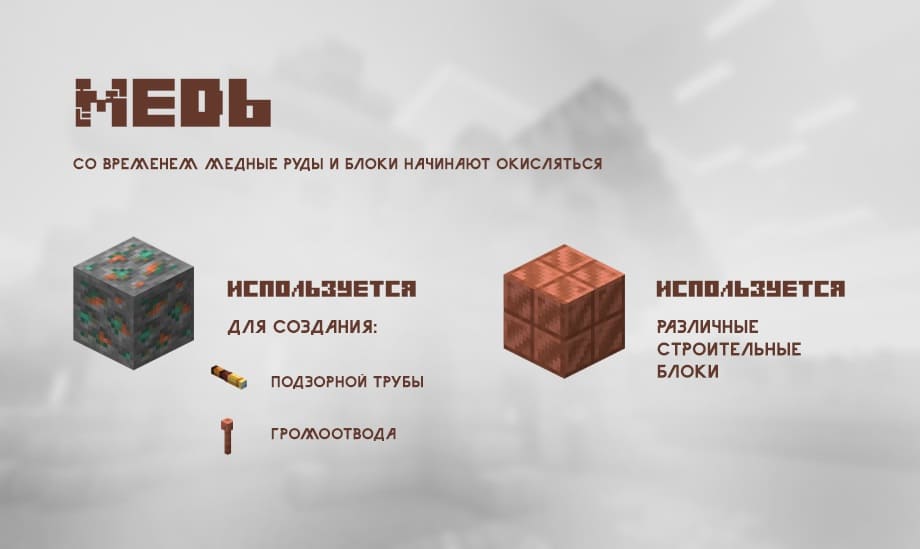 Description of Copper in Minecraft