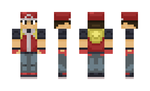 Pokemon Trainer Red Minecraft Skin